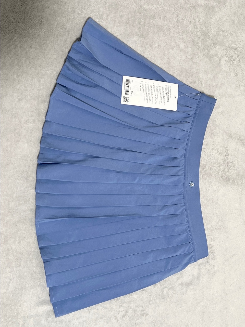 NWT!! Lululemon High-Rise Pleated Tennis Skirt Color Prep Blue. Size 10!! - Picture 11 of 16
